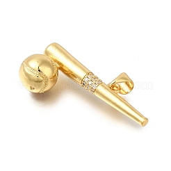 Cremagliera placcatura micro ottone spianare pendenti zirconi&nbsp;ZIRC-F142-32A-G