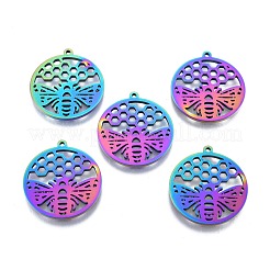 Pendentif en acier inoxydable 201 avec placage ionique (IP)&nbsp;STAS-B027-10MC