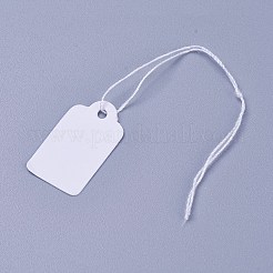 Étiquettes de prix de bijoux rectangle blanc&nbsp;X1-TOOL-C003-02