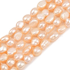 Нити из натурального культивированного пресноводного жемчуга PEAR-P064-20J-03B