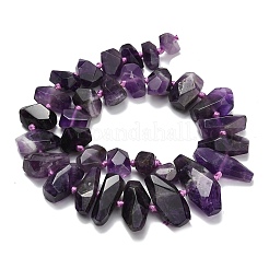 Природный аметист постепенные бисер пряди G-L642-D02-01