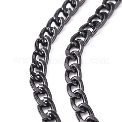 Chaînes gourmettes torsadées en aluminium&nbsp;CHA-K1535-8