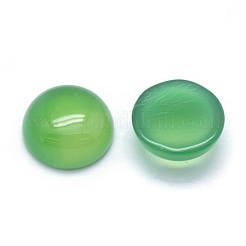 Cabochon di agata onice verde naturale tinti e riscaldati&nbsp;G-P393-R04-14mm