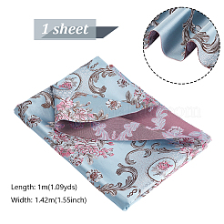 1 м полиэфирной ткани с цветочным узором AJEW-GA0008-38