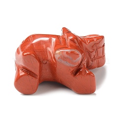 Decorazione dell'esposizione della figurina della pietra preziosa naturale dell'elefante&nbsp;G-F737-02A