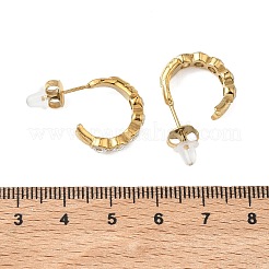 Pendientes colgantes de acero inoxidable 304 y circonita cúbica transparente&nbsp;EJEW-G468-04G