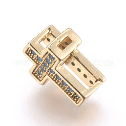 Perline zirconi micro pave  in ottone&nbsp;ZIRC-E152-08-RS