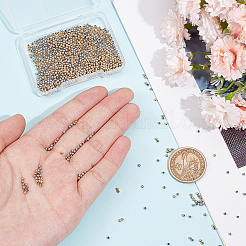 2000 шт. 2-х цветные бусины из нержавеющей стали 304 STAS-UN0050-61