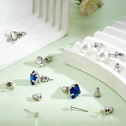 100 шт. латунные серьги-гвоздики&nbsp;KK-BC0013-23