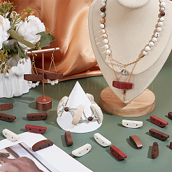 60 шт. 3-х цветные многожильные звенья из дерева схима&nbsp;FIND-OC0013-36