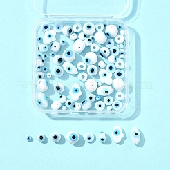 80шт 8 стиля бусины ручной работы лэмпворк «Сглаз» LAMP-FS0001-38A