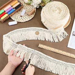Ruban à pompons en cordon de coton&nbsp;OCOR-WH0078-487B-02