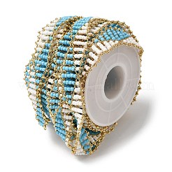 Стеклянные цепочки из бисера ручной работы&nbsp;CHC-K017-01G-02