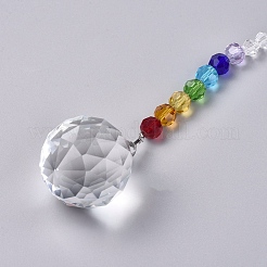 Kristall Suncatcher Prisma Kugel&nbsp;AJEW-WH0021-35A