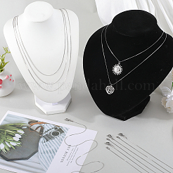 12 шт. набор из цепочек-змеек из нержавеющей стали 304 для мужчин и женщин NJEW-SC0001-15