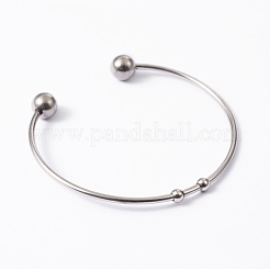 Braccialetti alla moda in acciaio inossidabile 304 braccialetti a coppia&nbsp;BJEW-H473-01M
