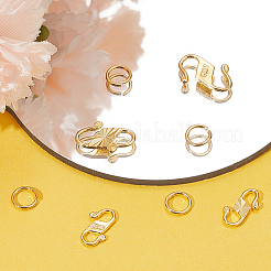 4 шт. 2 застежки-крючки S-образной формы из стерлингового серебра 925-го размера&nbsp;FIND-BBC0002-74G