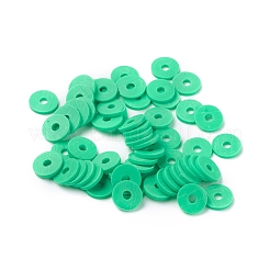 Perle piatte tonde polimero a mano di argilla&nbsp;CLAY-R067-8.0mm-06