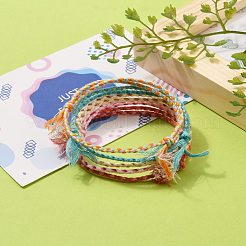 Плетеные шнуры из хлопка AJEW-JB00795