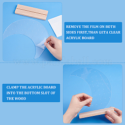 Акриловый дисплей серьги стойки&nbsp;EDIS-WH0006-40