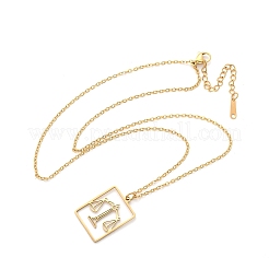 Ожерелье из нержавеющей стали 304&nbsp;NJEW-D330-01G-07