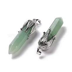 Natürliche grüne Aventurine große spitze Anhänger&nbsp;G-E059-03AS-05