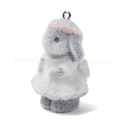 Anhänger aus undurchsichtigem Kunstharz mit Tiermotiven&nbsp;RESI-G130-01G