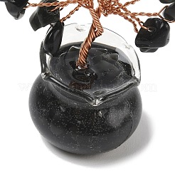 Decorazioni albero della vita in scaglie di pietre preziose naturali e sintetiche&nbsp;DJEW-Z007-02