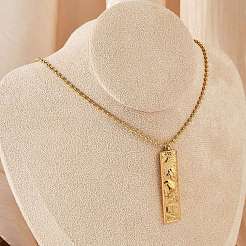 Ожерелья с подвеской в виде созвездия из нержавеющей стали 304 с прозрачным кубическим цирконием для женщин и мужчин NJEW-S435-01G-C