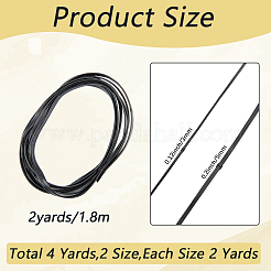 4 Yards 2 Stile flache PU-Lederschnur&nbsp;WL-CL0001-27