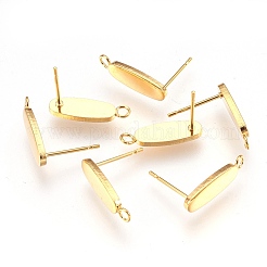 Фурнитура для сережек-гвоздиков из нержавеющей стали 304&nbsp;STAS-G176-04G