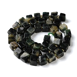 Натуральные изумрудные бисерные пряди G-G053-B22-03