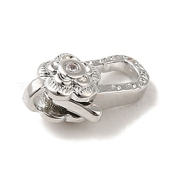 Латунный микро pave прозрачный кубический цирконий лобстер&nbsp;LS-KK-K371-11A-P