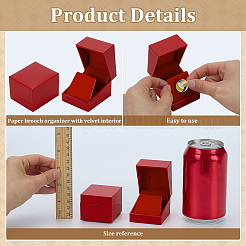 Коробки для хранения бумажных брошей/значков CON-WH0107-41B