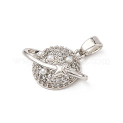Латунные микро проложить кубического циркония подвески KK-F917-05A-P