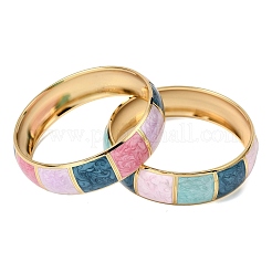 Браслеты из нержавеющей стали 304 с эмалью для женщин&nbsp;BJEW-D408-38G