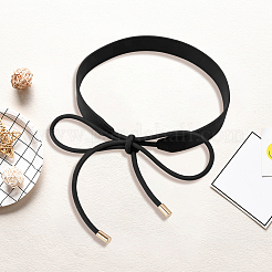 Ceinture en cuir PU avec nœud papillon&nbsp;AJEW-WH20054-086D