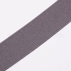 超幅広の厚手の平らなゴムバンド  ウェビング衣類縫製アクセサリー  グレー  40mm&nbsp;EC-WH0016-B-S008