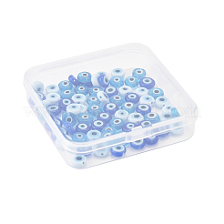 72 шт. 3-цветные бусины ручной работы от сглаза LAMP-FS0001-20