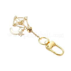 Латунный мешочек макраме пустой держатель для камня кулон украшение HJEW-JM03304