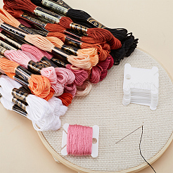 3 комплект 3-х стилевых 6-слойных полиэстеровых ниток для вышивания&nbsp;OCOR-GF0003-41A