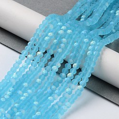Chapelets de perles en verre transparente  &nbsp;LS-EGLA-A044-T8mm-MB08