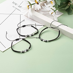 Браслет из плетеных бусин с любовным письмом&nbsp;BJEW-JB07157