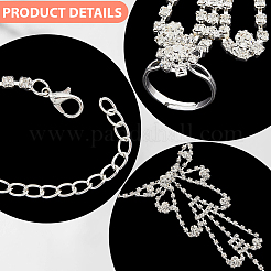 2шт. браслет с теннисным кольцом из кристаллов и страз&nbsp;BJEW-CN0001-17C