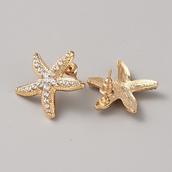 Серьги сплава горный хрусталь&nbsp;EJEW-WH0012-128G