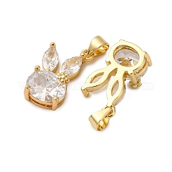 Латунные микро проложить кубического циркония подвески&nbsp;KK-D390-22G-05