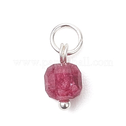 Подвески в виде кубиков из натурального разноцветного турмалина с огранкой «стол» и фурнитурой из нержавеющей стали 304.&nbsp;PALLOY-JF04875