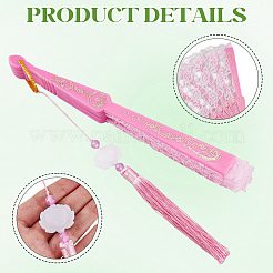 Пластиковые и тканевые складные веера&nbsp;AJEW-WH20020-161B