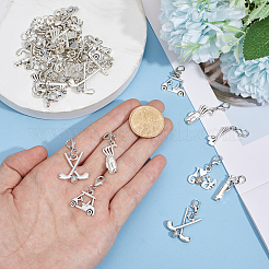 36 pendentif décoratif en alliage de golf&nbsp;HJEW-GO00262