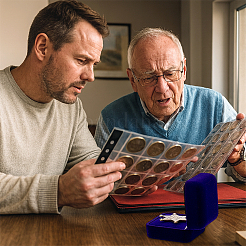 Пластиковая обложка с бархатными упаковочными коробками для брошей&nbsp;VBOX-WH0012-08A